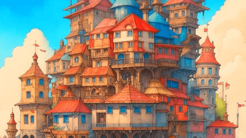Красочный город