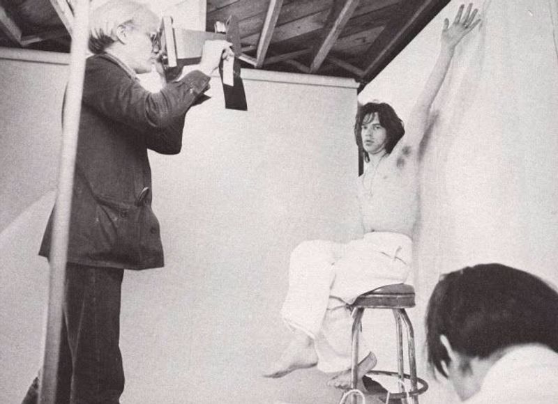 Polaroid of Mick Jagger