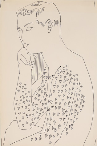 Seated Male Nude torso