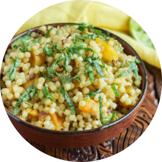 Кускус с фисташками и курагой