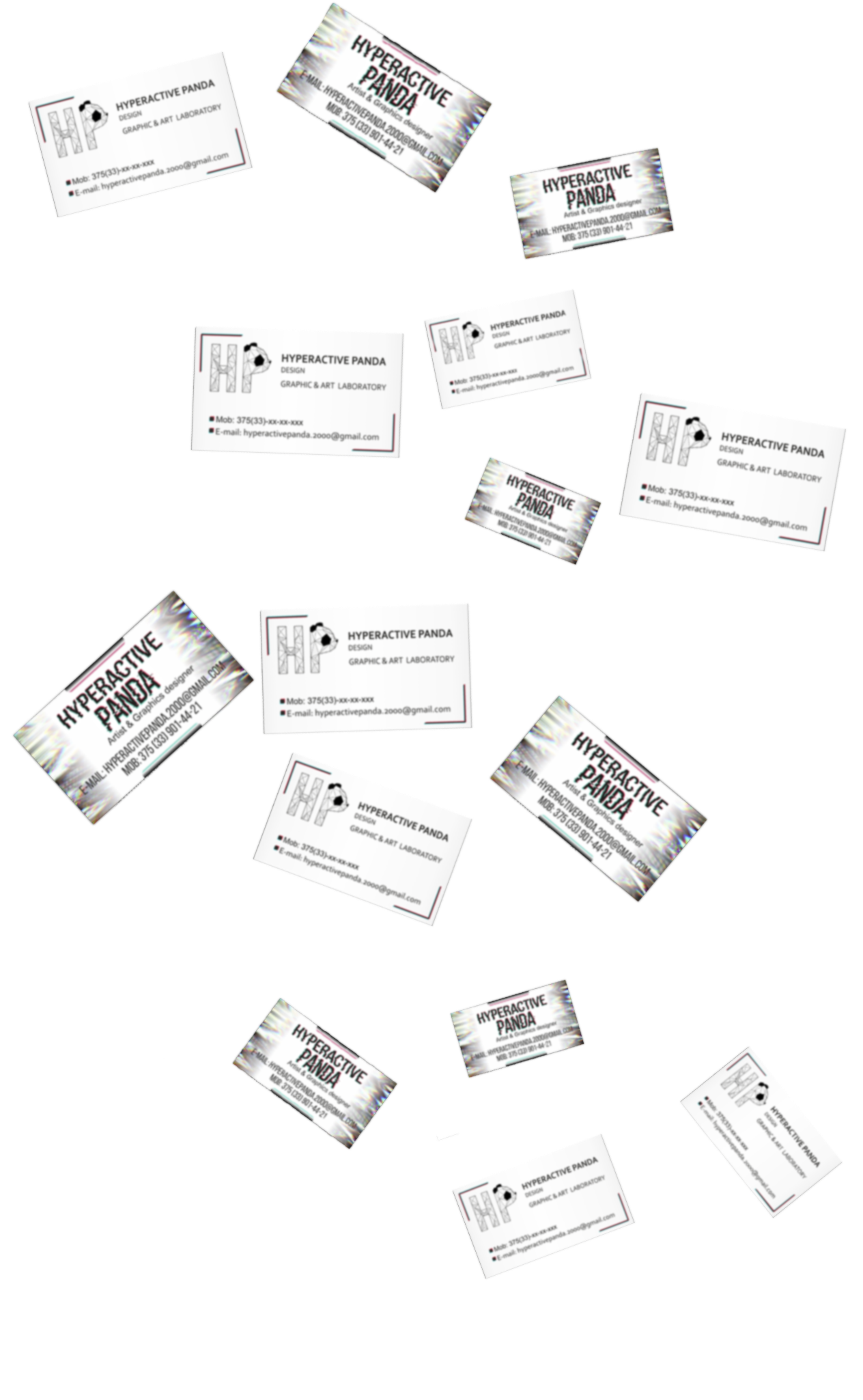 Визитки Animated business cards