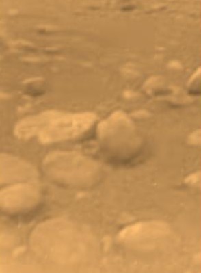 Поверхность Титана - снимок с зонда Гюйгенс после посадки