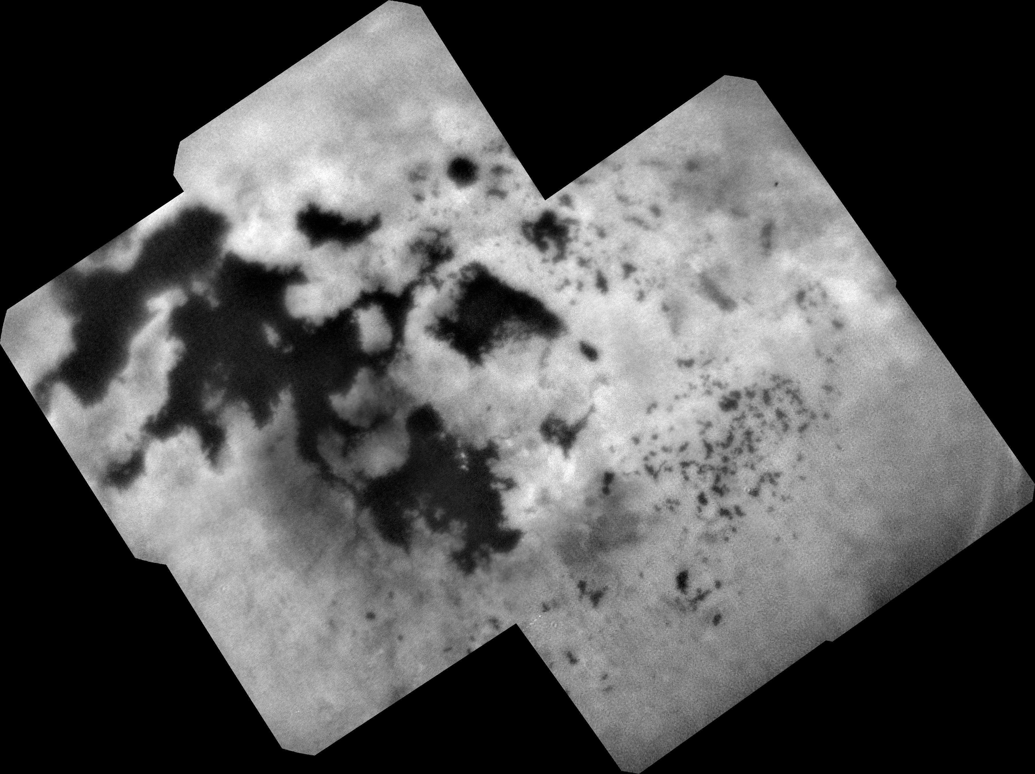 Озера на северном полюсе Титана