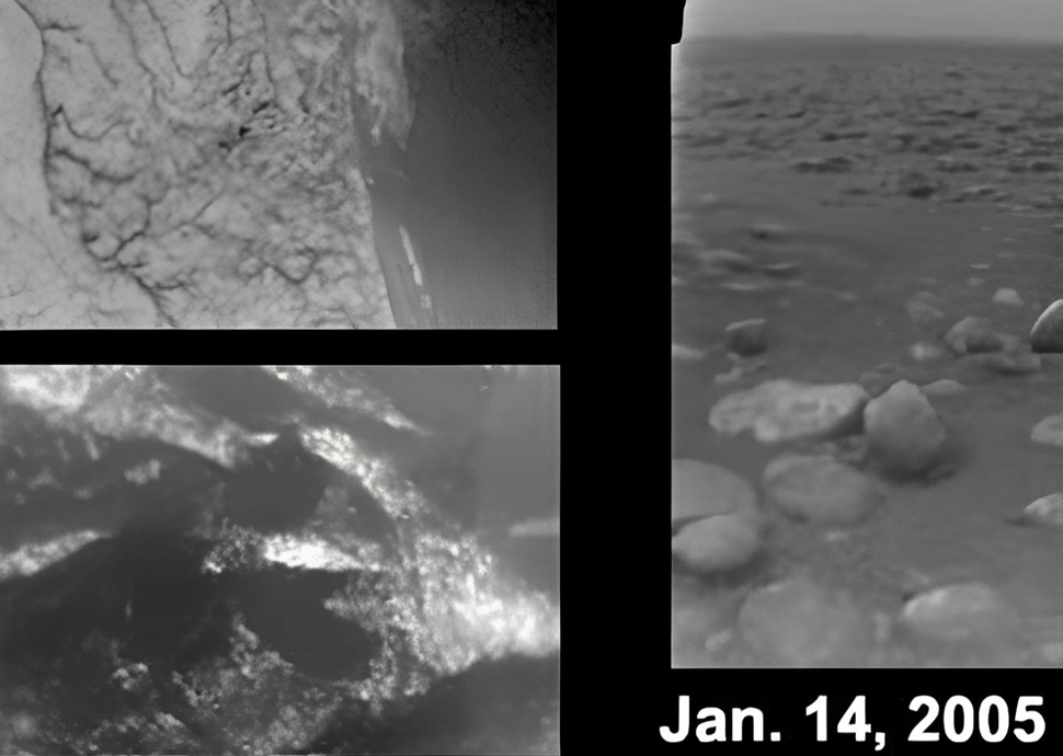 Поверхность Титана - первый снимок зонда Гюйгенс