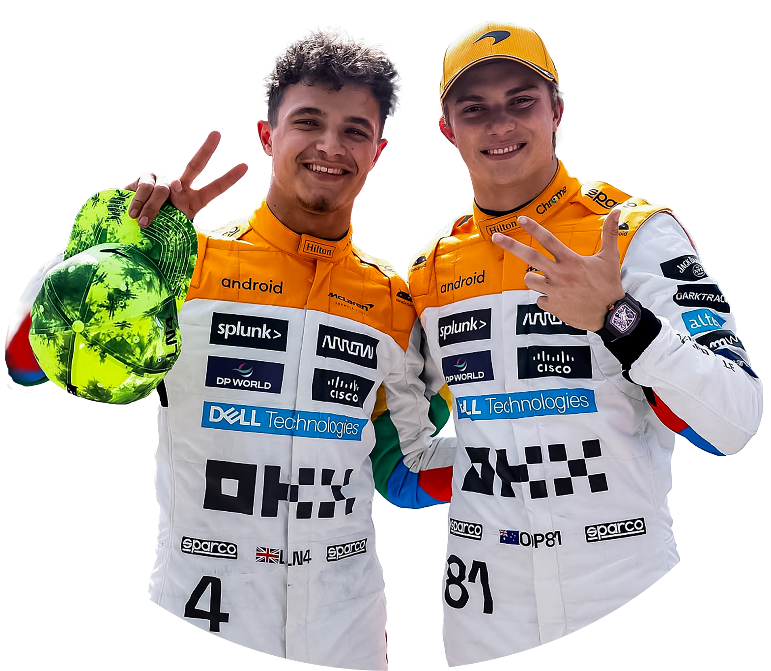 Пилоты McLaren: Ландо Норрис и Оскар Пиастри