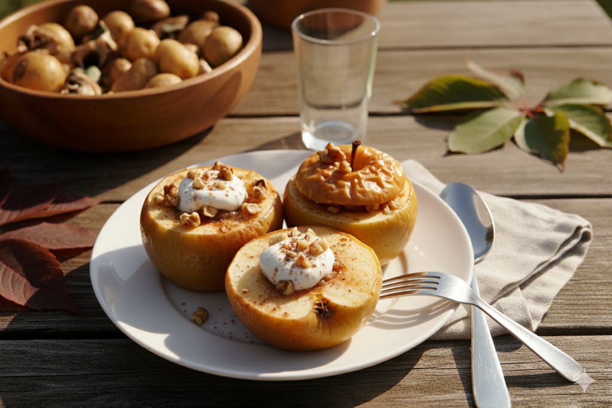 Запечённые яблоки — десерт белорусской кухни
