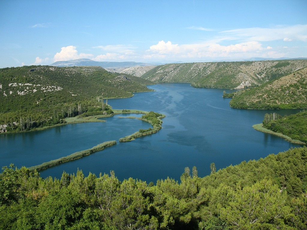 водопады в парке крка